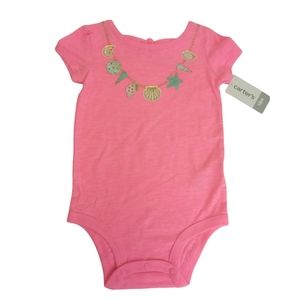 Carter's Seashell T shirt Bodysuit 18 Months